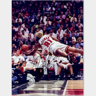 Dennis Rodman Flying. Leave it allí. Posters and Art