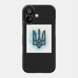 Ornate Ukrainian Trident Phone Case