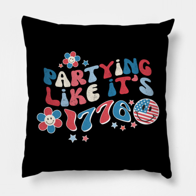 Partying like its 1776 Pillow by The WYLD Tribe