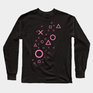 Pastel Pink Playstation Magic Long Sleeve T-Shirt