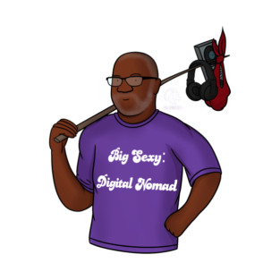 Big Sexy Digital Nomad Bust T-Shirt