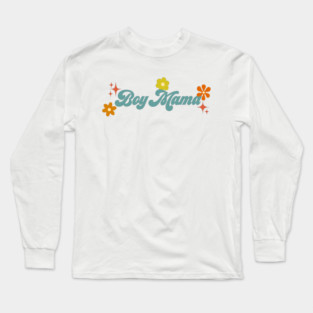 Boy mama - 70s style Long Sleeve T-Shirt