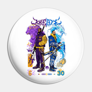 KREATE King Lion vs Splash Dragon Pin