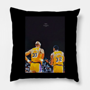Magic Johnson and Kareem Abdul-Jabbar Pillow