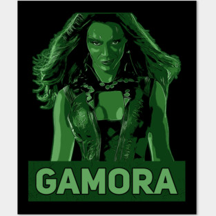 Gamora | Green vintage poster Posters and Art