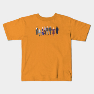 Succession Characters Kids T-Shirt