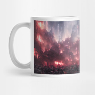 Orc horde storming a city Mug