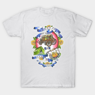 donner party last podcast tattoo art T-Shirt