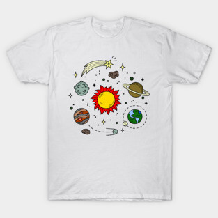 Planets Rotation Solar T-Shirt