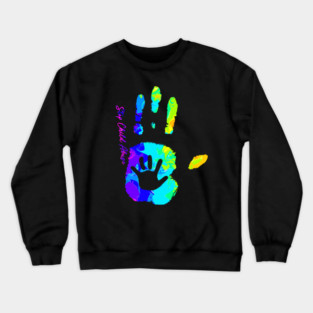 Stop Child Abuse Tie Dye I Can Do All Things Crewneck Sweatshirt