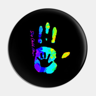 Stop Child Abuse Tie Dye I Can Do All Things Pin