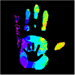 Stop Child Abuse Tie Dye I Can Do All Things Posters and Art