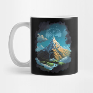 The Lonely Mountain and the Dragon - Fantasy Mug