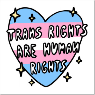 trans rights are human rights Posters and Art