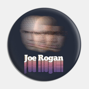 Joe Rogan / Trippy Typographic Tribute Design Pin