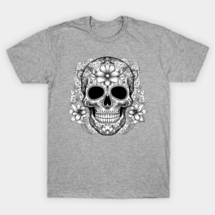 Skull with Flowers T-Shirt