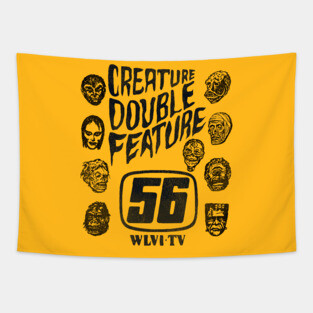 Creature Double Feature Classic Monsters Tapestry