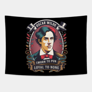 Oscar Wilde - Sworn to Pun, Loyal to None Tapestry