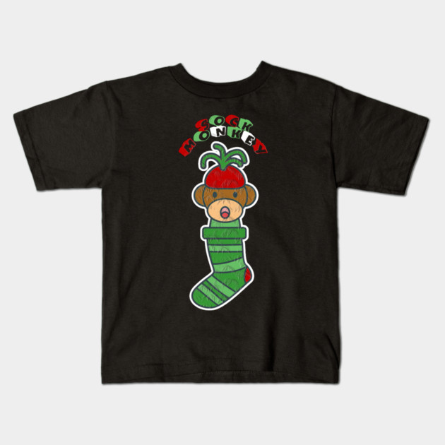 Sock monkey Kids T-Shirt by Db Printed