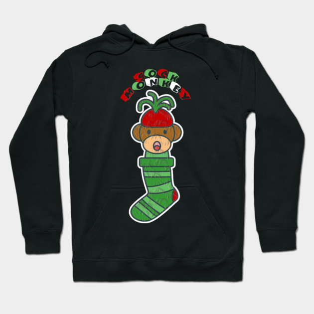 Sock monkey Hoodie by Db Printed