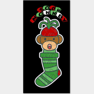 Sock monkey Posters and Art