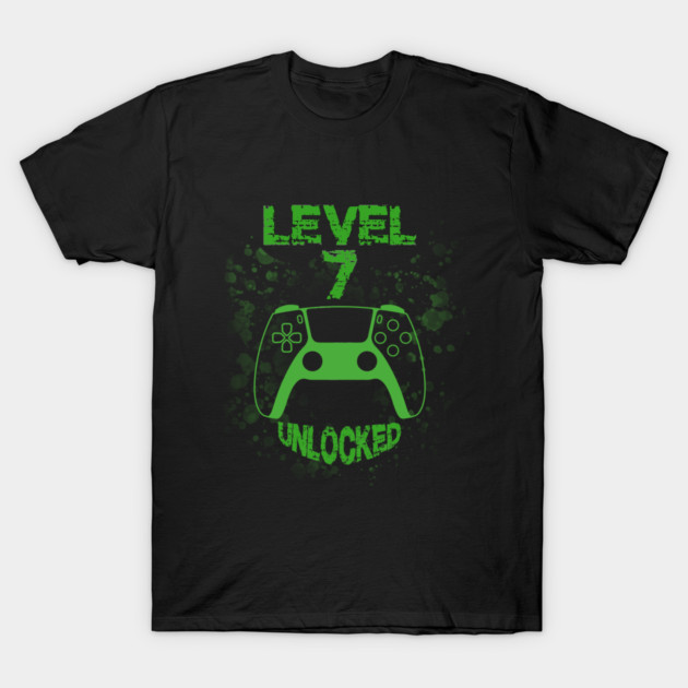 Level 7 Unlocked T-Shirt by Db Printed