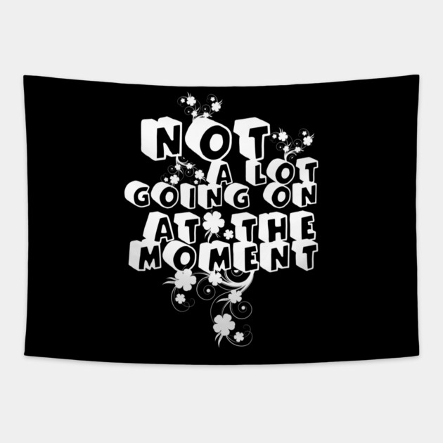 NOT A LOT GOING ON AT THE MOMENT Tapestry by Db Printed