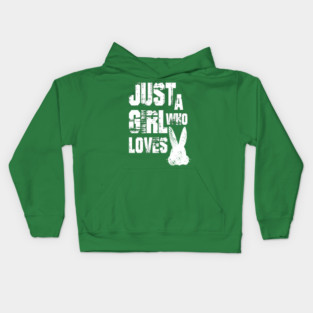 Just a Girl Who Loves Bunnies Kids Hoodie