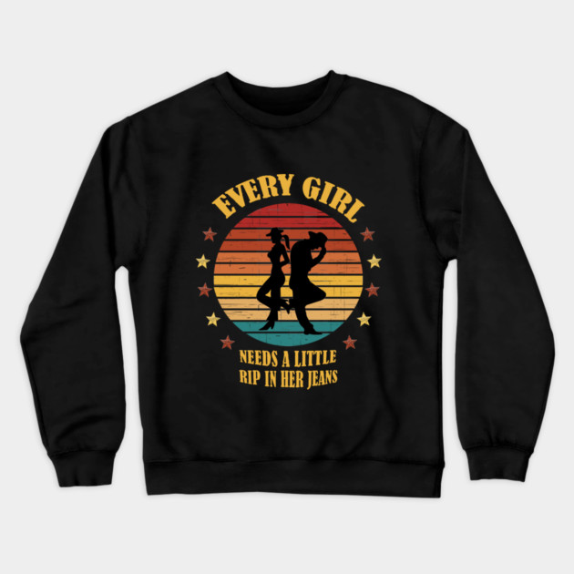 Every Girl Needs a Little Crewneck Sweatshirt by Db Printed