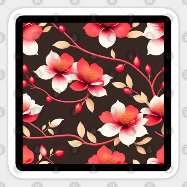 vintage botanical pattern. Sticker by Prinyos