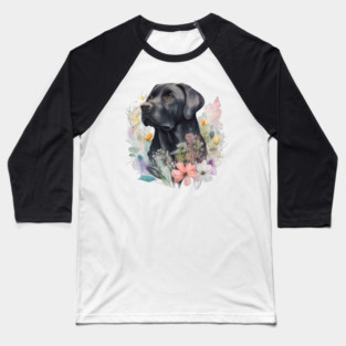 Black Lab Baseball T-Shirt