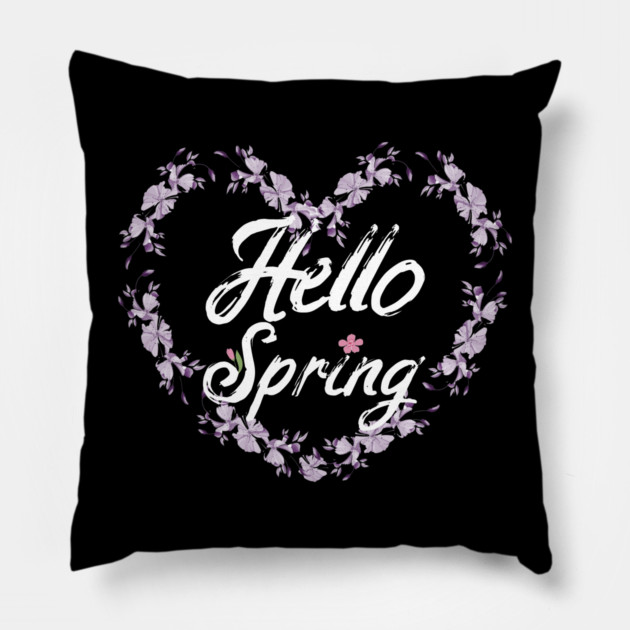 Hello Spring Pillow by Db Printed