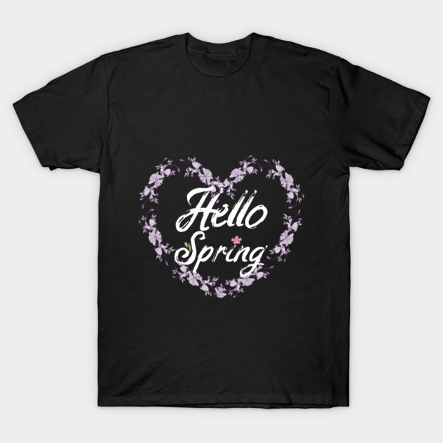 Hello Spring T-Shirt by Db Printed