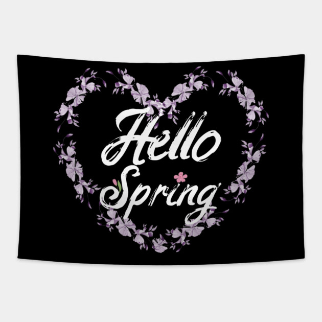 Hello Spring Tapestry by Db Printed