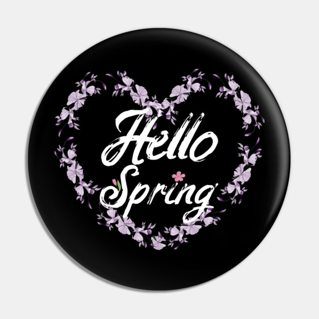 Hello Spring Pin by Db Printed