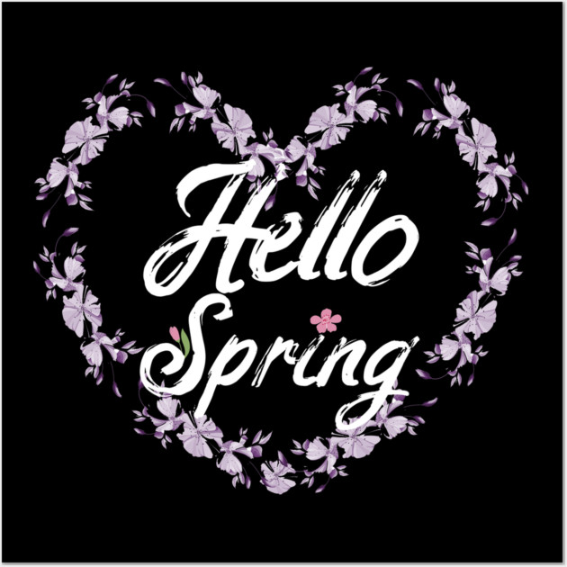 Hello Spring Wall Art by Db Printed