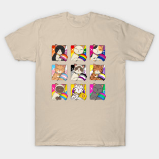LGBTQ+ Pride Cats T-Shirt
