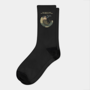 The darkest night has the brightest stars (option with no background) Socks