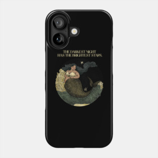 The darkest night has the brightest stars (option with no background) Phone Case