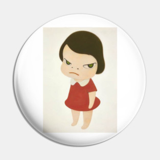 Knife Behind Back,Yoshitomo Nara Pin