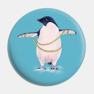 Cute Fat Penguin On Diet Pin