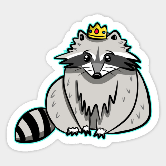 RACCOON ROYALTY Sticker by roxiqt