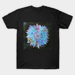 Flower and Butterfly mandala T-Shirt