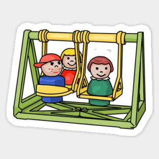 Fisher Price Little People On The Swing Set Sticker