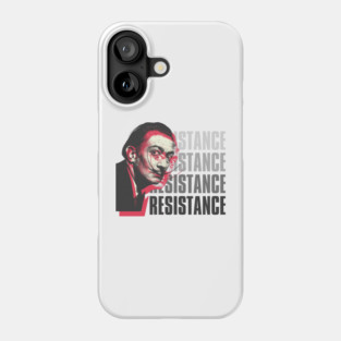 vintage retro dali resistance Phone Case