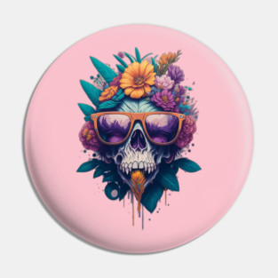Whimsical Gorillaz Skull Pin