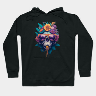 Whimsical Gorillaz Skull Hoodie