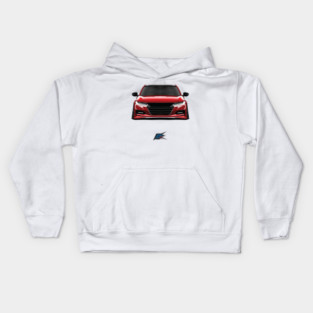 honda accord red Kids Hoodie