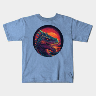 Dragon's Head in a Setting Sun Kids T-Shirt