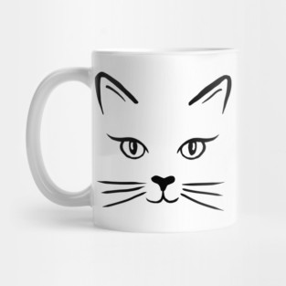 Cute Cat Face Mug